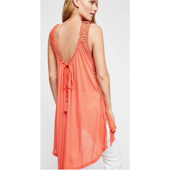 New Free People $128 Perfect Day Maxi Top Size Small Semi-Sheer Tunic Cover-up - Picture 4 of 4